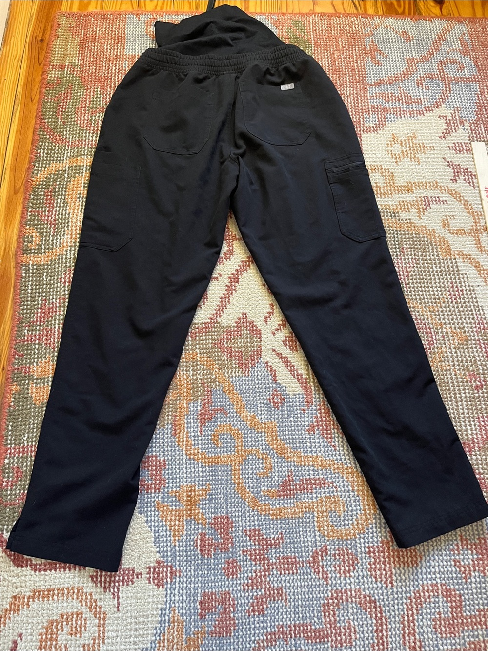 Figs Maternity Black Scrub Pants Size M/T - Picture 7 of 10